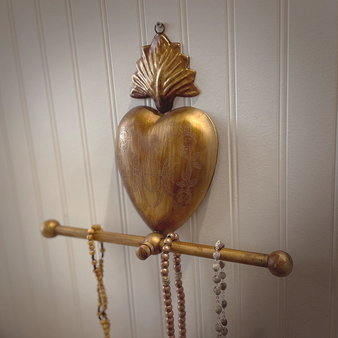 Sacred Heart Rosary Hanger